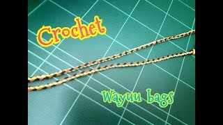 ถักสายกระเป๋าเปีย 4 เส้น  Wayuu bag กระเป๋าวายู Malee DIY [upl. by Armond181]