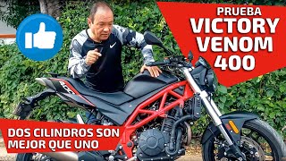 Prueba Victory Venom 400  Porque dos cilindros es mejor que uno [upl. by Beall]