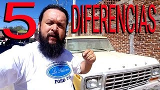 5 DIFERENCIAS entre Camionetas Ford 79 Mexicanas y Estadounidenses [upl. by Cletis]