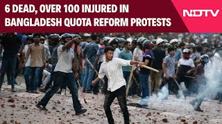 Bangladesh Students Protest  6 Dead Over 100 Injured In Bangladesh Job Quota Protests [upl. by Ulick]