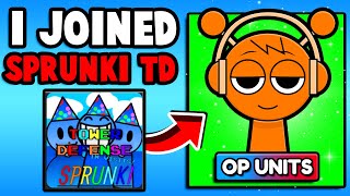 They Made SPRUNKI TOWER DEFENSE In Roblox [upl. by Gaves]