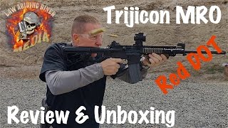 Trijicon MRO Red DOT Sight Review amp UnboxingCompare EOTech amp Aim Point [upl. by Inele56]