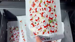 Flexible plastic bags direct to packaging printing by Focus Acaleph 891s UV single pass print system [upl. by Devinna]