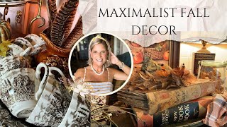 Maximalist Fall Kitchen Decor Traditional Grand Millenial Fall Decor [upl. by Nora179]