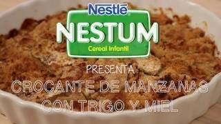 Receta Nestum Crocante de Manzanas con Trigo y Miel [upl. by Atila516]