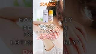 permethrin application  scabies shorts scabies skincare [upl. by Audri812]