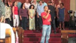 Chris Dilley singing quotAnywayquot with the Sacred Center Gospel Choir [upl. by Akili]