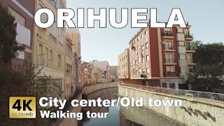 Orihuela  Old Town City Сenter Spain  Walking tour 4k 60 fps [upl. by Flaherty]