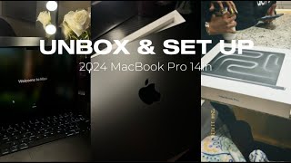 2024 MacBook Pro14 UNBOXINGSETUP [upl. by Somisareg]