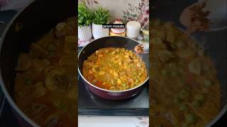 Best way to make Mashroom Matar Masala  ytshorts shorts [upl. by Ennairac]