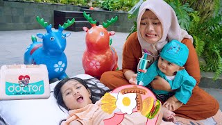 DRAMA MAIN DOKTER DOKTERAN DAN MAIN JUAL JUALAN  Salsa and Family [upl. by Eybba512]