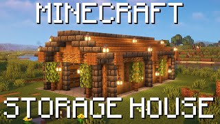 How To Build a STORAGE HOUSE in Minecraft🏠 [upl. by Annatsirhc]