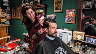 Ultimate ASMR Gentleman Transformation Soothing Haircut Shave and massage 🇦🇹 [upl. by Noiramaj]