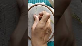 basic stitch 31  whipped chain stitch beginners embroidery youtubevideo [upl. by Carisa794]