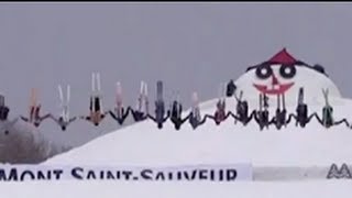 30 Skiers Backflip in Unison [upl. by Arinaj]