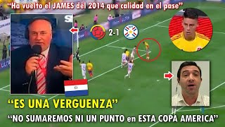 DESTROZADOS PERIODISTAS PARAGUAYOS REACCIONARON ASI A COLOMBIA VS PARAGUAY 21 HOY [upl. by Marguerite]