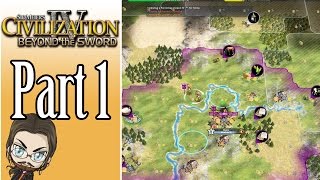 Civilization IV Beyond the Sword Gameplay Rome  Part 1  Lets Play Walkthrough [upl. by Earal]