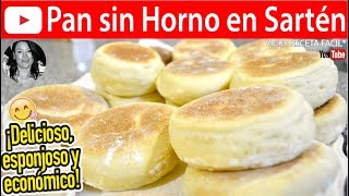 Cómo hacer PAN SIN HORNO Y EN SARTEN Y SIN LUZ  Vicky Receta Facil [upl. by Asiat658]