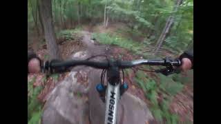 ADK MTB 8 Dewey Mt “Chutes and Ladders” tech trail Saranac Lake NY [upl. by Naegem]