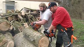 Husqvarna 353 VS Stihl 038 [upl. by Winton]