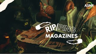 Ripping Magazines  ASMR no talking [upl. by Anotal]