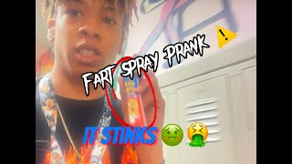 Fart Spray Prank in High School Social Experiment [upl. by Gwyneth]