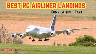 BEST COMPILATION of RC AIRLINER LANDINGS 2024  PART 1 [upl. by Ellerey]