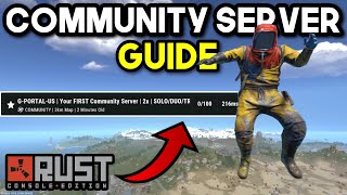 BEST Community Server Setup Guide  Rust Console Edition [upl. by Jesher]