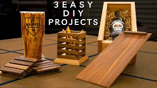 3 Easy To Make Woodworking Projects That Sell  DIY Gifts [upl. by Aig749]