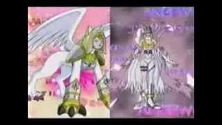 The Last Armor Evolution  Angewomon and Nefertimon Multilanguage [upl. by Nylsirhc878]