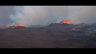 LIVE from Þorbjorn  Close up  Iceland volcano eruption [upl. by Seftton]