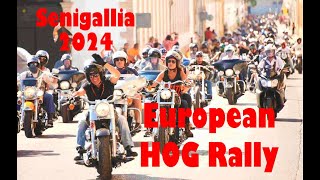 European HOG Harley Days custom event  Bikers da tutta europa [upl. by Anyrtak689]