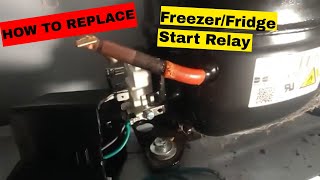 Freezer Compressor Not Starting Replace Start Relay Hotpoint Model HHM5SM AWW [upl. by Akienaj]