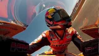 Dani Pedrosa GoPro action  MotoGP PreSeason Testing Austin [upl. by Iahc]