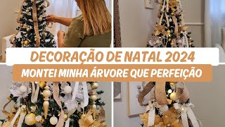 MONTAMOS NOSSA ÁRVORE DE NATAL🌲 TENDÊNCIA 2024 QUE PERFEIÇÃO [upl. by Nette520]