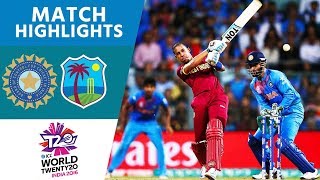 Simmons amp Russell Upset Hosts  India vs West Indies  ICC Mens WT20 SemiFinal 2016  Highlights [upl. by Mclain713]