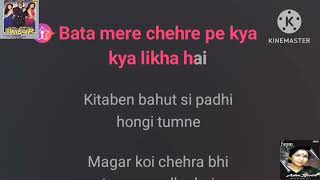 Kitaben Bahut Si  For Male  Karaoke With Scrolling Lyrics  Vinod Rathod amp Asha BhosleMK Karaoke [upl. by Ayekehs925]