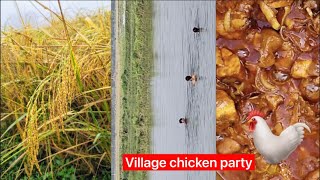 Village chicken party  majedar chicken party children chicken party [upl. by Joelynn]