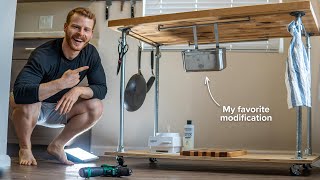 how I built a HIGHLY FUNCTIONAL DIY Kitchen Island [upl. by Turpin]