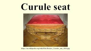 Curule seat [upl. by Gibert]