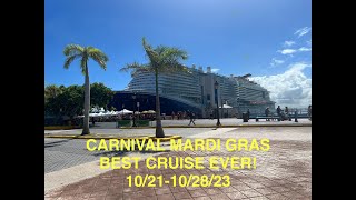 Our First Carnival Cruise in 20 years and best one ever Mardi Gras 1021102823 [upl. by Oab265]