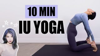 IU Inspired Yoga Workout  10 Min Full Body Stretch For Strength  Flexibility  Mish Choi [upl. by Candless]