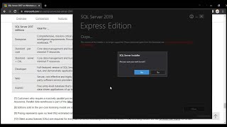 SQL Server 2019 error this version of the installer is no longer supported 2022 [upl. by Shien]