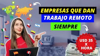 💰Gana 35 x hora 👉Trabaja Desde Casa y gana dinero en internet sin experiencia con estas empresas [upl. by Aon]