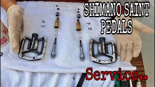 SHIMANO SAINT MX80 PEDALS  HOW TO SERVICE SHIMANO PEDALS [upl. by Flower101]