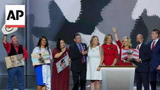 Famlies of 13 service members killed during Afghanistan withdrawal appear at convention [upl. by Aveline832]