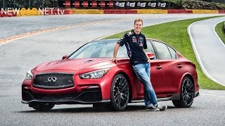 Vettel tackles Spa in Infiniti Q50 Eau Rouge [upl. by Alohs489]