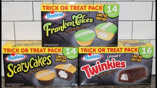 Hostess FrankenCakes ScaryCakes amp Spooky Twinkies Review [upl. by Mallon]