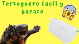 Tutorial como hacer un acuaterrario fácil y barato tortuguero [upl. by Naired]