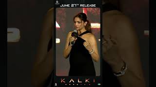 DeepikaPadukone Speech at Kalki2898AD Pre Release Event  Prabhas Amitabh KamalHaasan [upl. by Sorrows839]